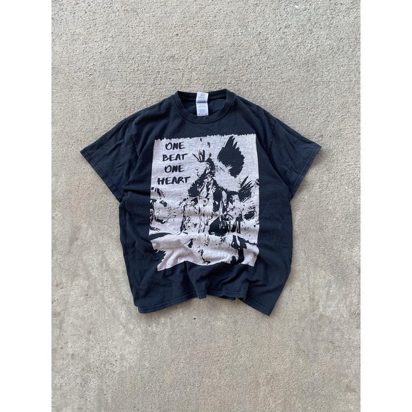 Gildan Other - VTG One Beat One Heart Shirt Mens Medium Black Pow Wow Native‎ Graphic Tee Roots